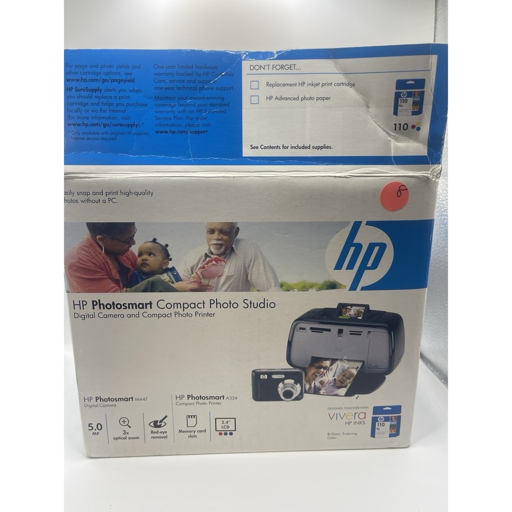HP Photosmart Compact Photo Studio Printer Camera Not Included.